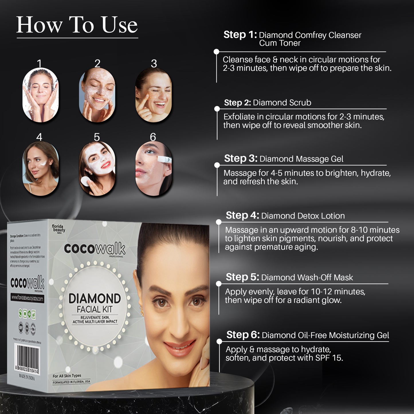 Co.Co.Walk Professional Diamond Facial Kit (60gm)
