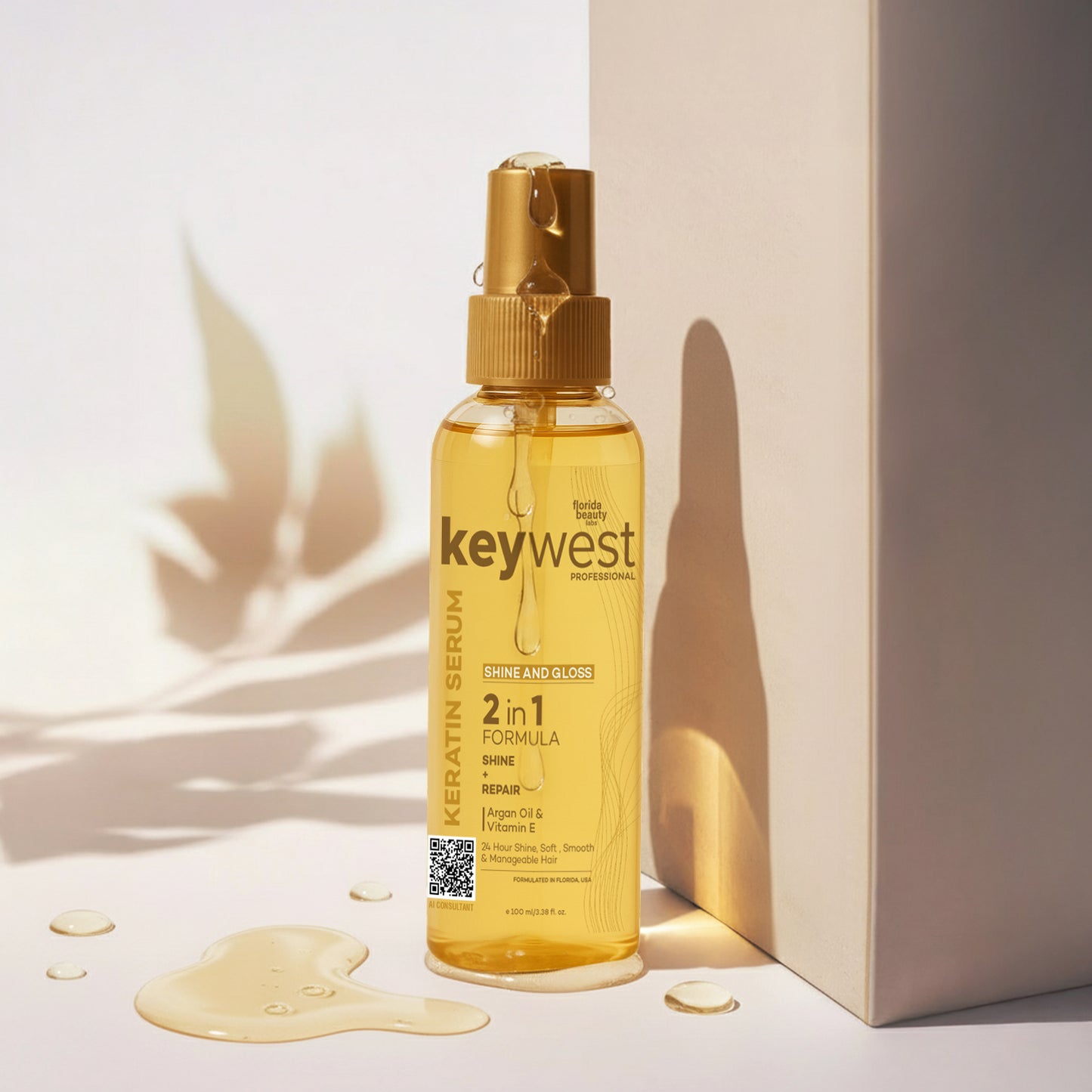 Keywest Professionals Shine and Gloss Hair Serum (100ml)