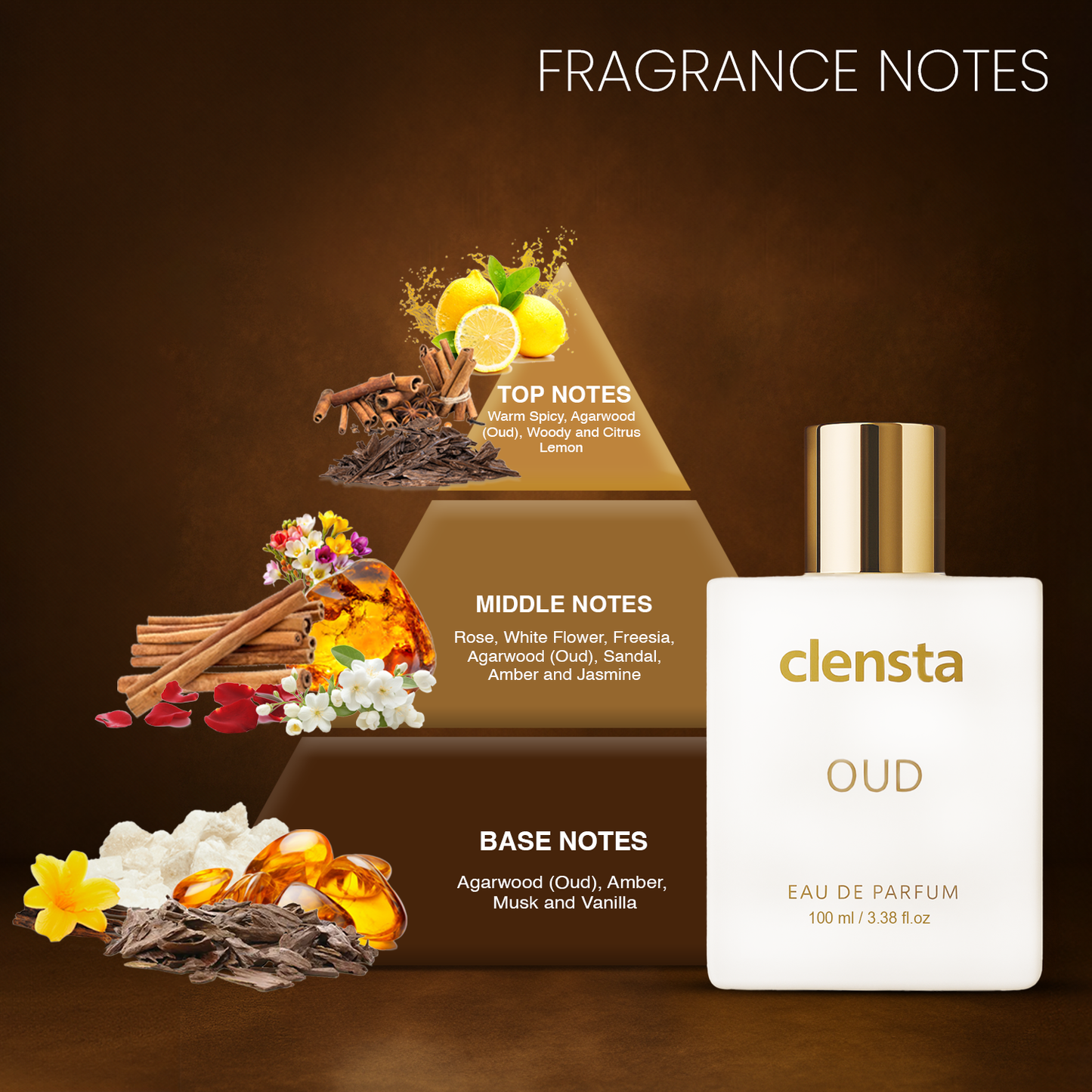 Clensta Oud Perfume for Men (100ml)