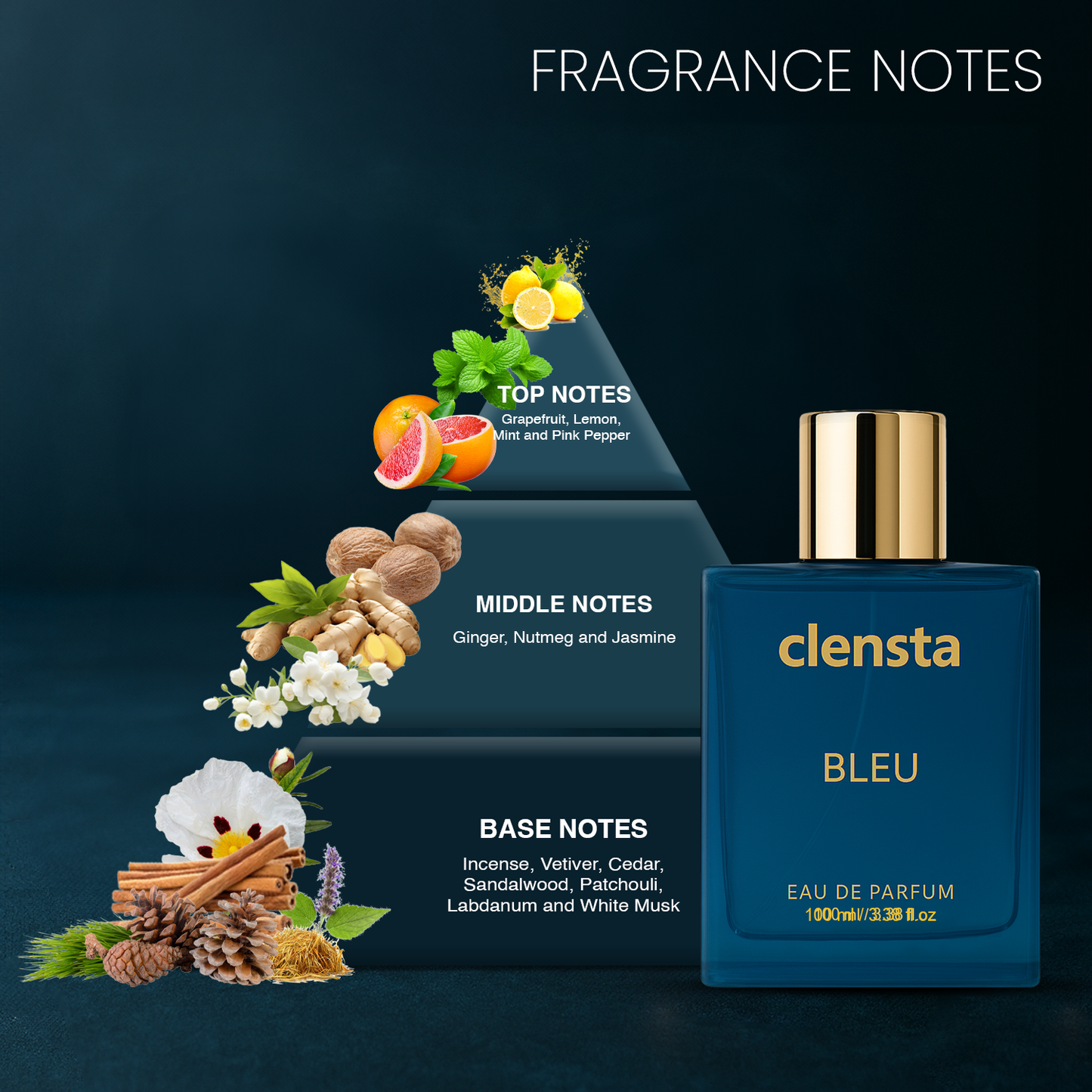 Clensta Bleu Perfume for Men (100ml)