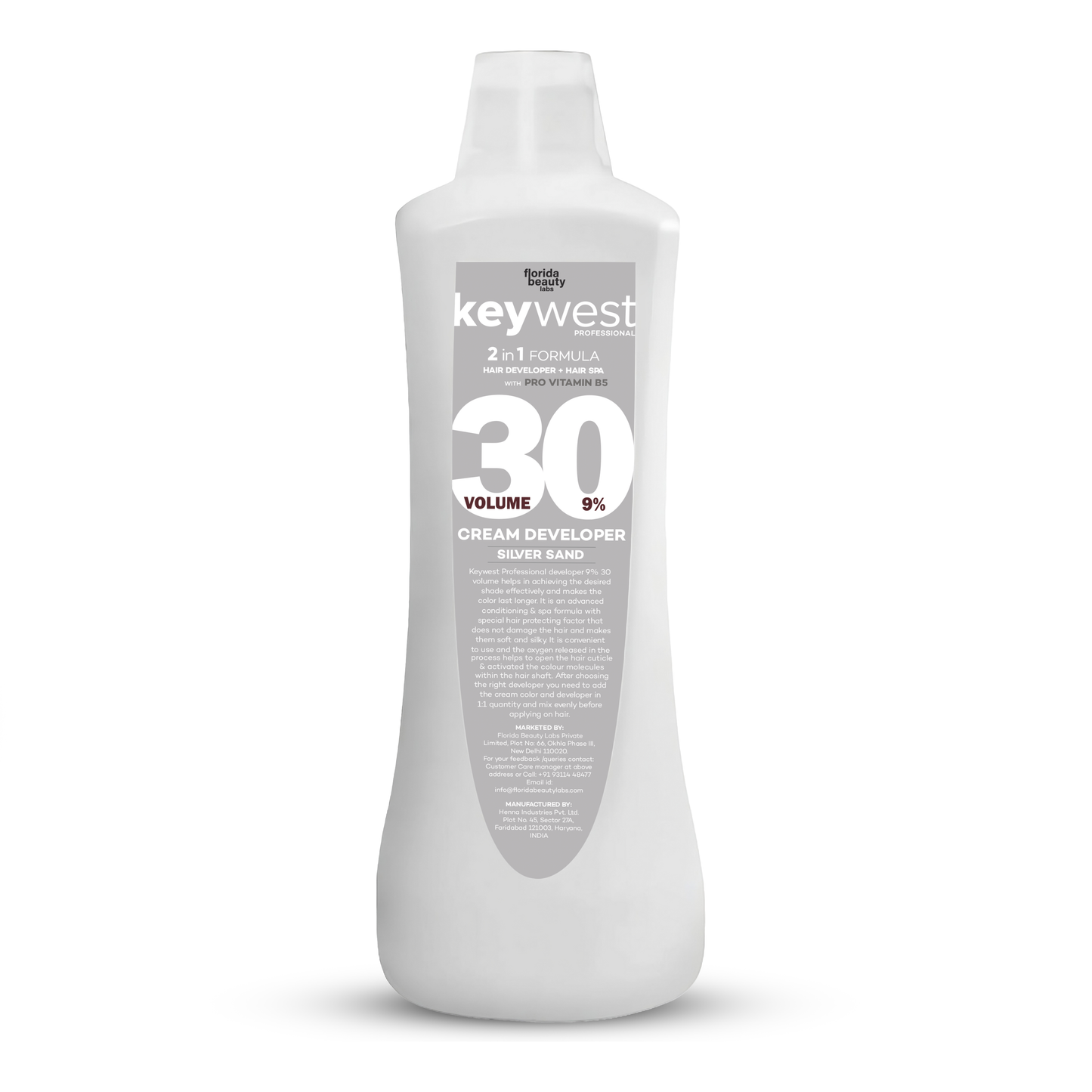 Keywest Professional Silver Sand Developer 30 Volume 9% (1000ml)