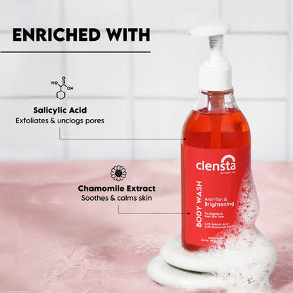 Clensta Anti-Tan & Brightening Body Wash (275ml)