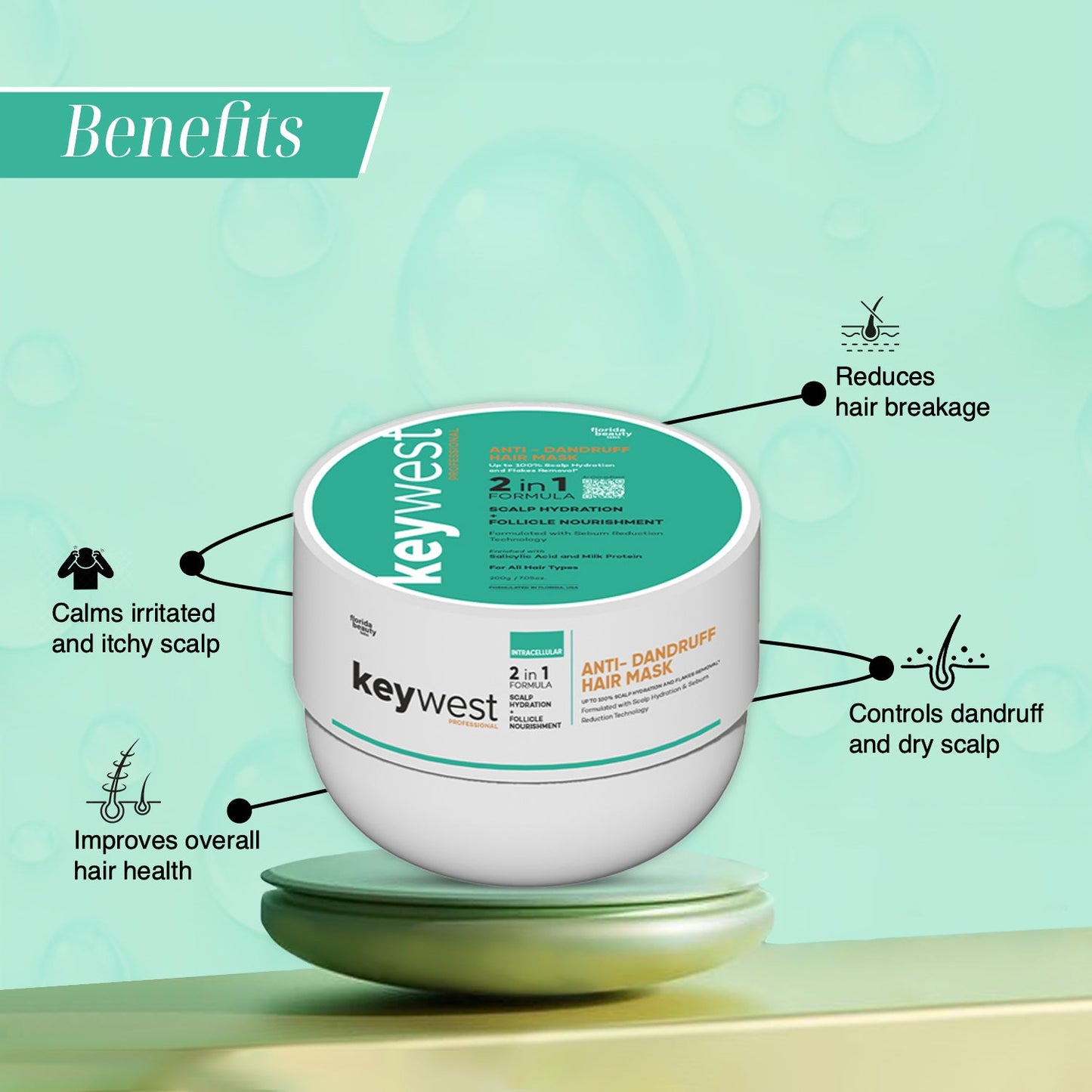 Keywest Professional Anti-Dandruff Hair Mask 200gm