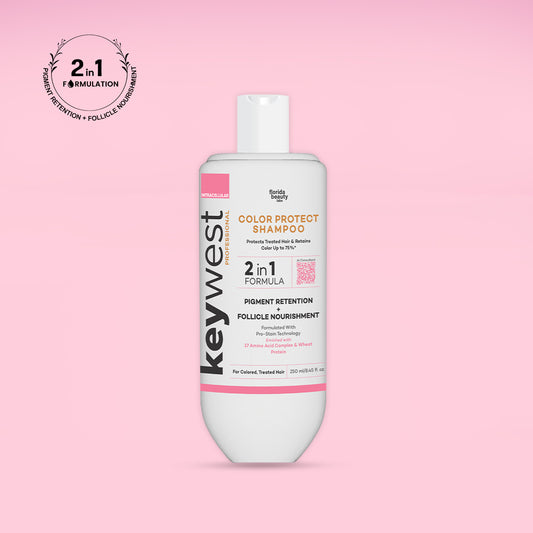 Keywest Professional Color Protect Shampoo | 2-in-1 Formula | Pigment Retention & Follicle Nourishment | 250ml