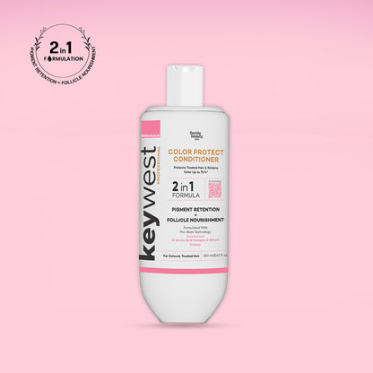 Keywest Professional Color Protect Conditioner | 2-in-1 Formula | Pigment Retention & Follicle Nourishment | 250ml