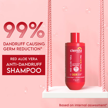 Clensta Red Aloe Vera Anti-Dandruff Shampoo (250 Ml)