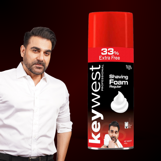 Keywest Professionals Shaving Foam | Tea Tree Oil, Vitamin E & Aloe Vera | 418gms
