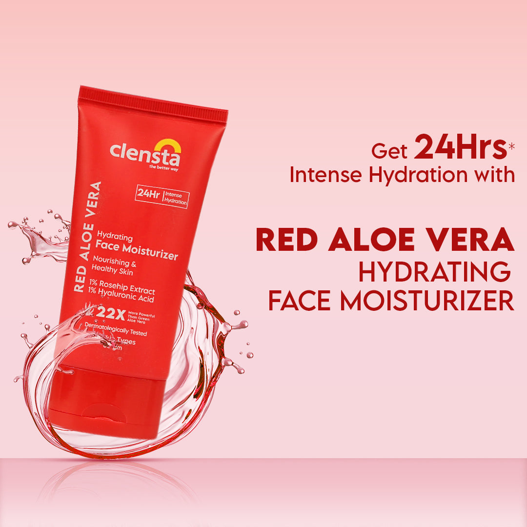 Clensta Red Aloe Vera Hydrating Face Moisturizer (80 Ml)