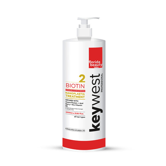 Keywest Professional Nanoplastia Treatment with Ozone Protein, Acai Berry and Vitamin B5 | For Frizzy & Damaged Hair | 1000ml