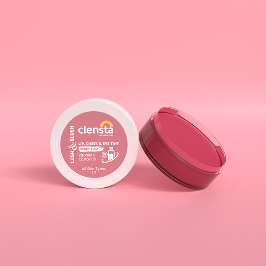 Clensta Lush & Blush Lip, Cheek & Eye Tint - Berry Bliss (5gm)