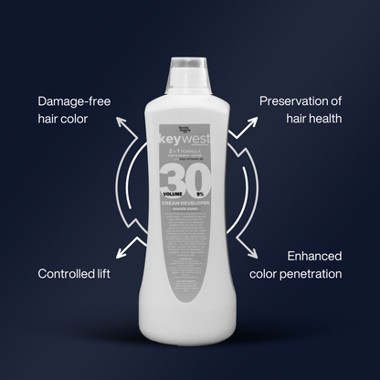 Keywest Professional Silver Sand Developer with Pro Vitamin B5 9% 30 Vol.| 2-in-1 Hair Color with Spa | 1000ml