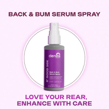 Clensta D' Good Side Back And Bum Serum Spray (60ml)