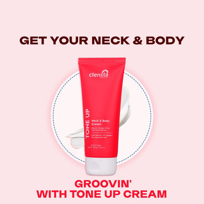Clensta Tone Up Neck And Body Cream (100gm)