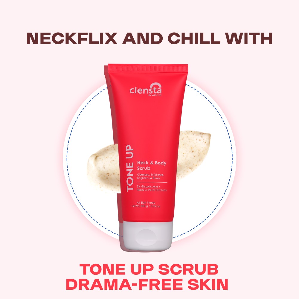 Clensta Tone Up Neck And Body Scrub (100 Ml)