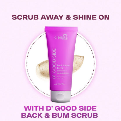 Clensta D' Good Side Back And Bum Scrub (100gm)