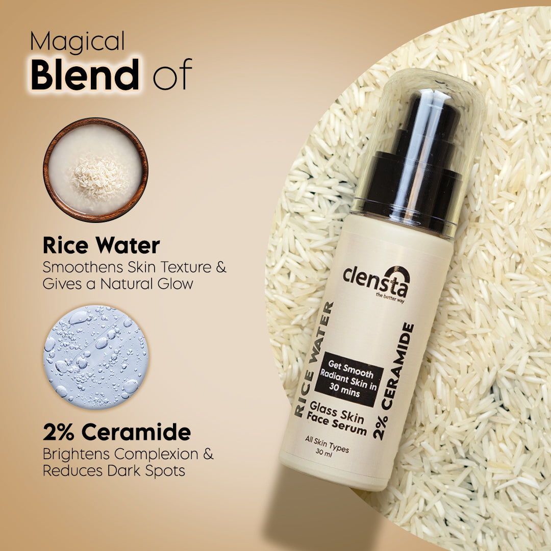 Clensta Rice Water Face Serum (30ml)