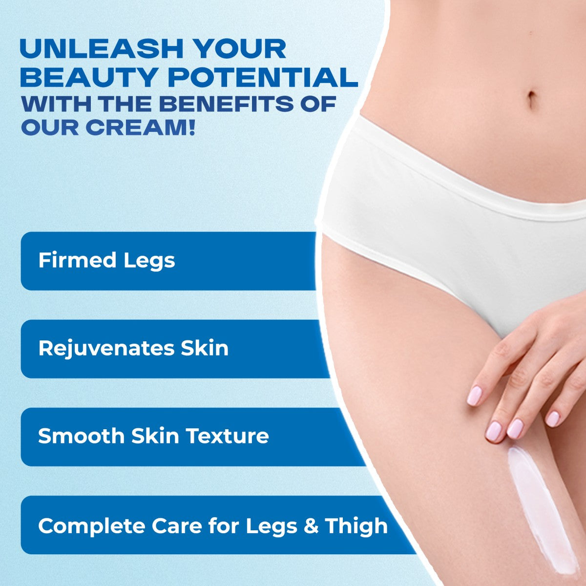 Clensta Smooth Me Legs And Thigh Cream (100gm)