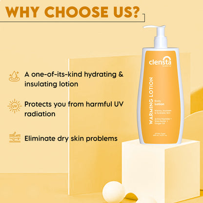 Clensta Warming Body Lotion (400ml)