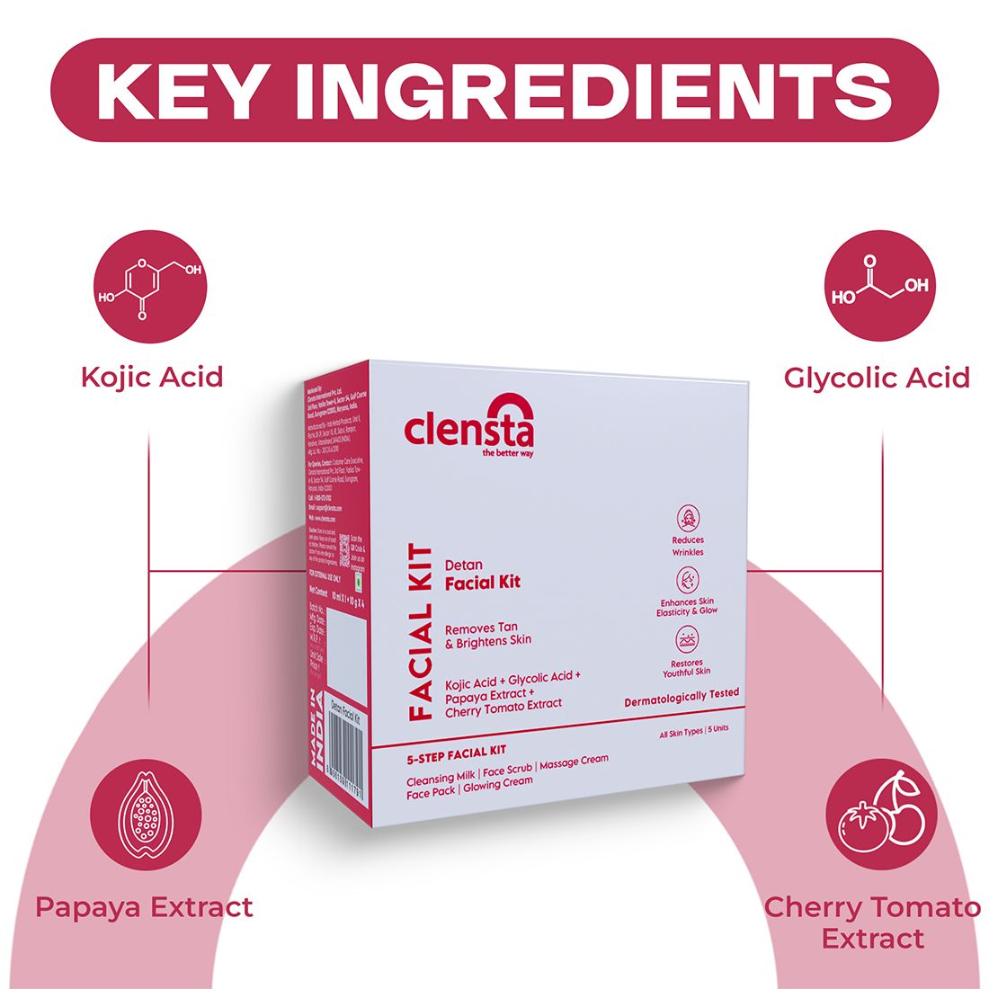 Clensta Detan Facial Kit