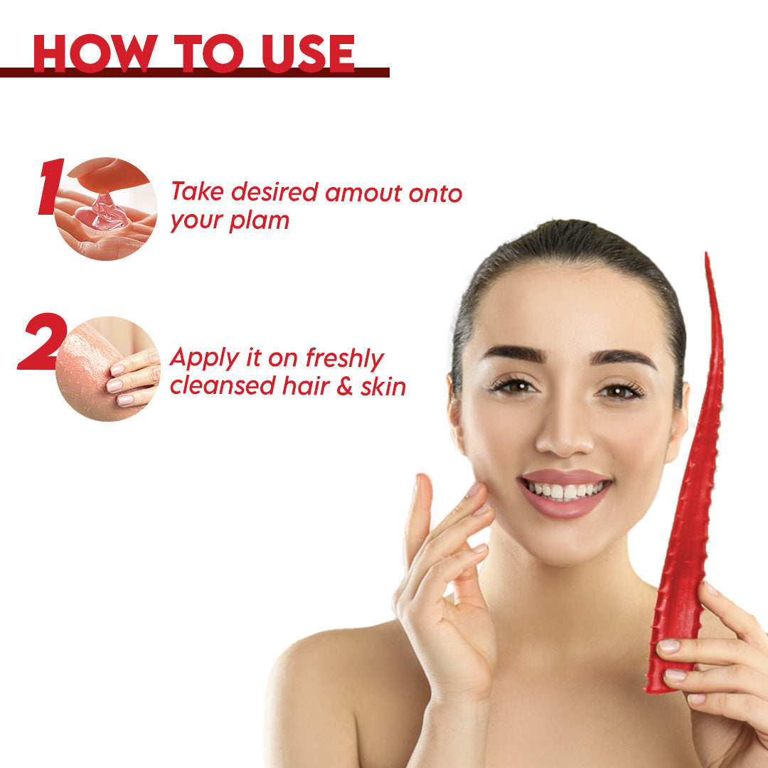 Clensta Red Aloe Vera Multi Purpose Gel (130ml)