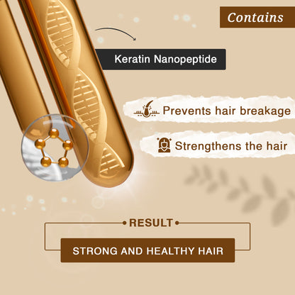 Keywest Professionals 2X Nanoplastia Sulfate-Free Shampoo with Biotin + Keratin Nanopeptide | Kera Plex Frizz & Breakage Management | For Treated Hair | 250ml