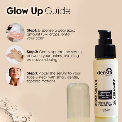 Clensta Rice Water Face Serum (30ml)