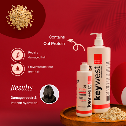 Keywest Professional Sulfate-free Shampoo with Oat Protein and Vitamin E | Home Care For Treated Hair | 250ml