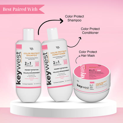 Keywest Professional Color Protect Hair Mask | 2-in-1 Formula | Pigment Retention & Follicle Nourishment | 200gm