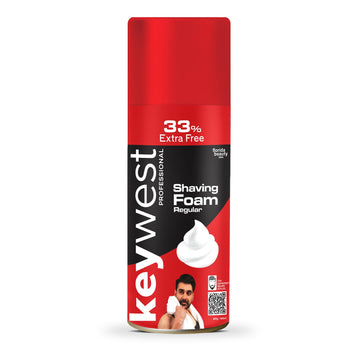 Keywest Regular Pre Shaving Foam for Men, 385g (33% Extra Free)