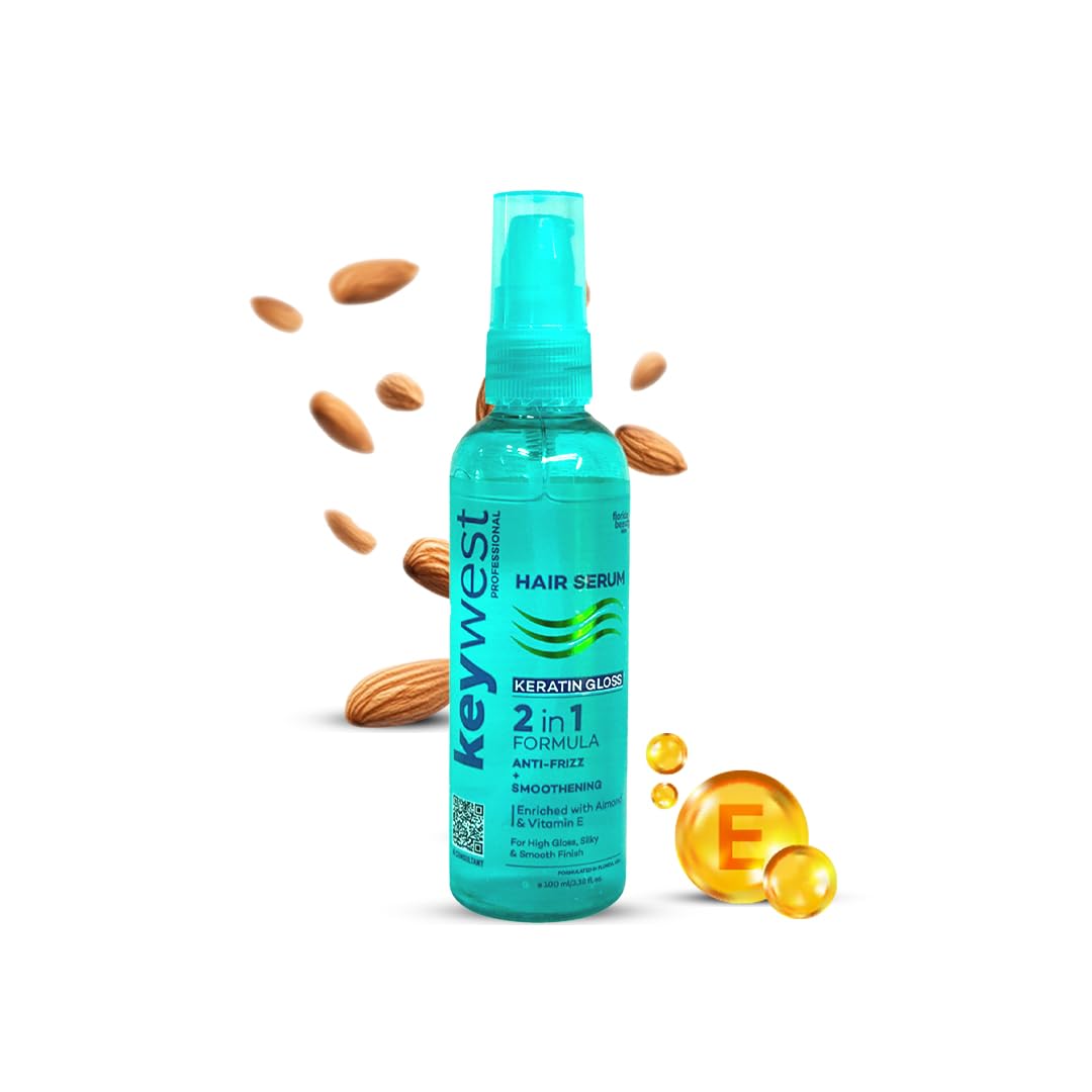 Keywest Professionals Keratin Gloss Hair Serum Anti-Frizz & Smoothening 100ml.