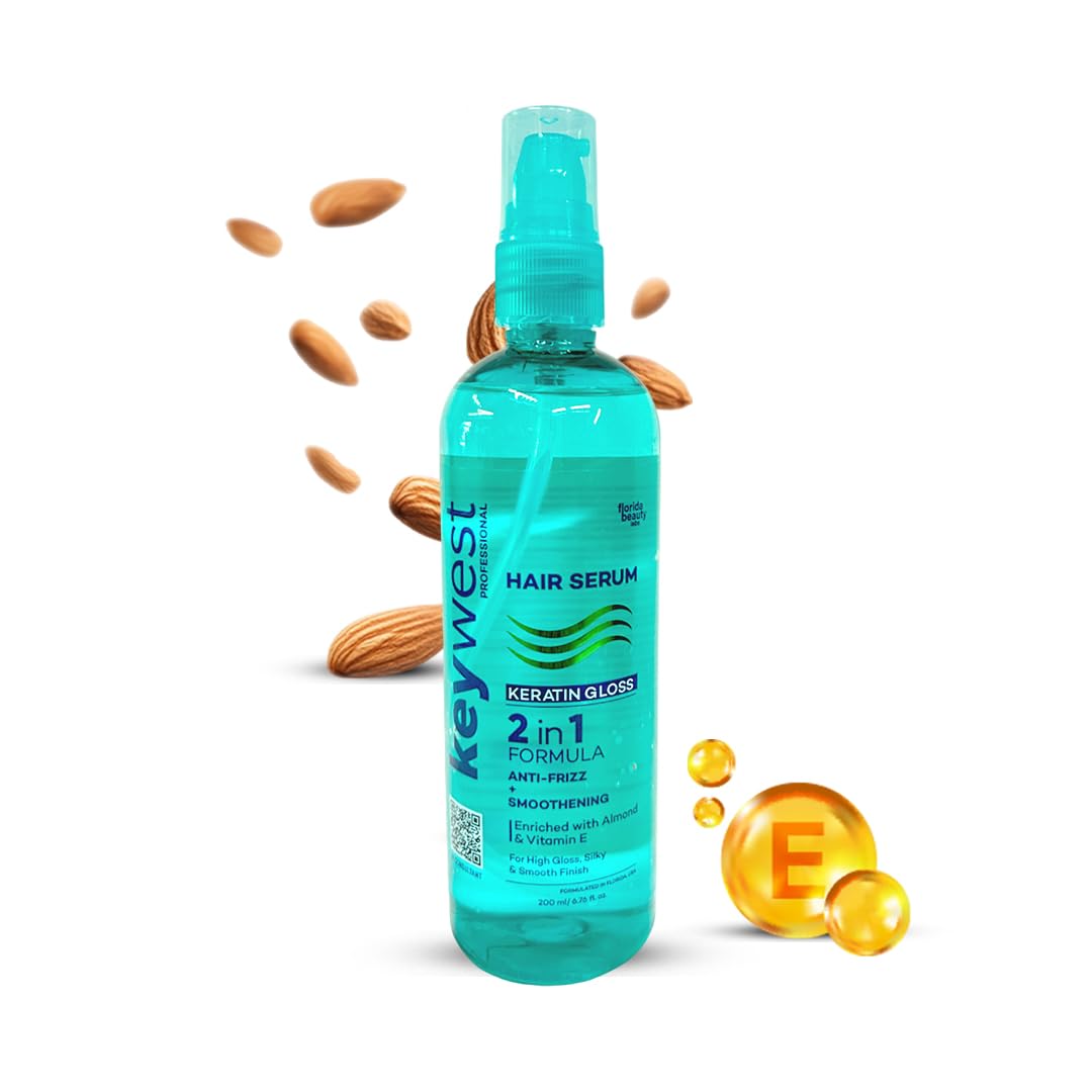 Keywest Professionals Keratin Gloss Hair Serum Anti-Frizz & Smoothening 200ml