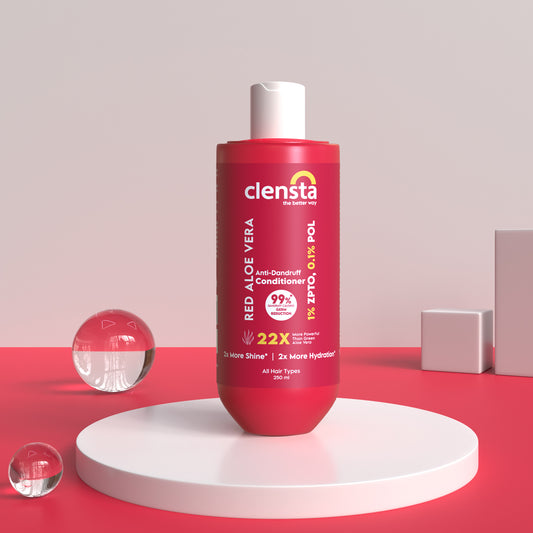 Clensta Red Aloe Vera Anti-Dandruff Conditioner (250ml)