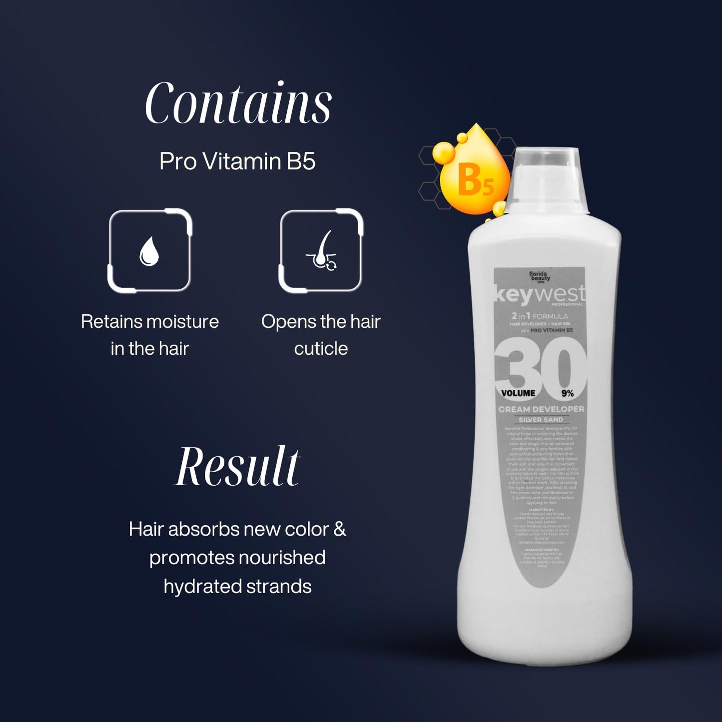 Keywest Professional Silver Sand Developer 30 Volume 9% (1000ml)