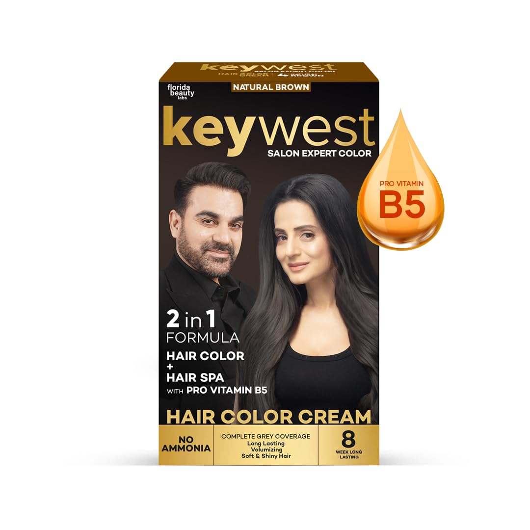 Keywest Crème Hair Colour Natural Black - 65ml (Ammonia Free)