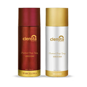 Clensta Deodorant for Men Combo Pack of 2 Body Spray 150ml x 2 | Long Lasting | Gift for Men Boyfriend Husband (Barcelona, Madrid)