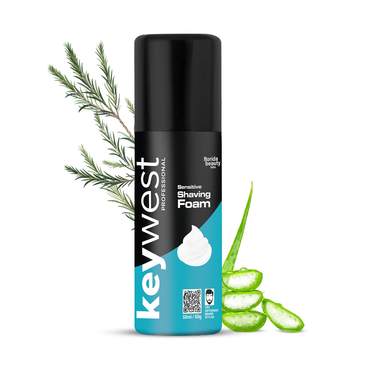 Keywest Sensitive Pre Shaving Foam for Men 50gm
