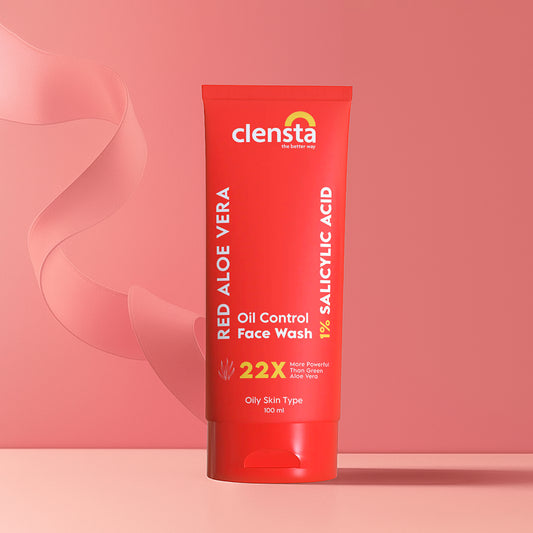 Clensta Red Aloe Vera Oil Control Face Wash (100ml)