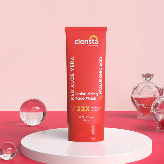 Clensta Red Aloe Vera Moisturizing Face Wash (100ml)