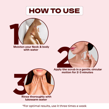 Clensta Tone Up Neck And Body Scrub (100gm)