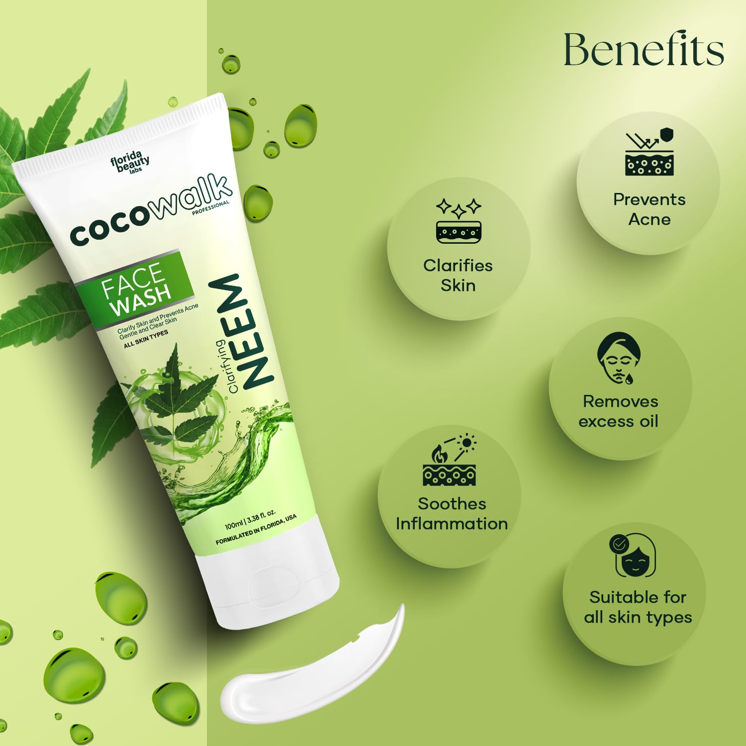 Cocowalk Clarifying Neem Face Wash 100ml
