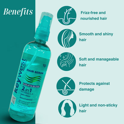 Keywest Professionals Keratin Gloss Hair Serum (200ml)