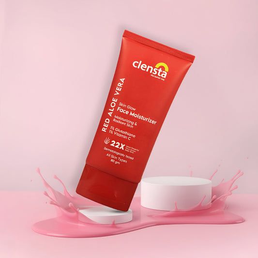 Clensta Red Aloe Vera Skin Glow Face Moisturizer (80gm)