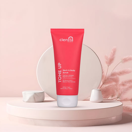 Clensta Tone Up Neck And Body Scrub (100gm)