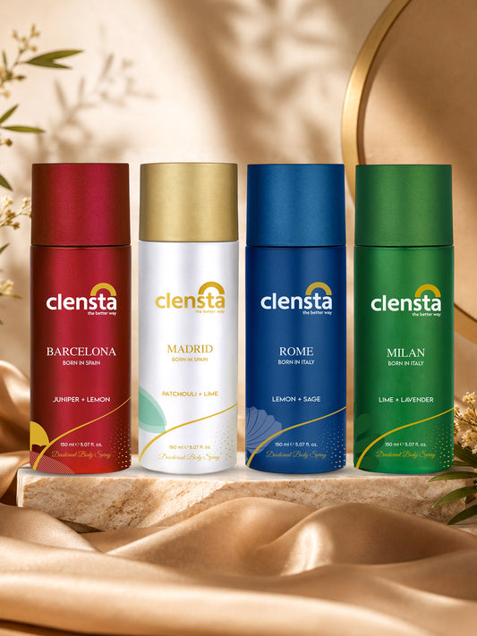 Clensta Deodorant for Men (Pack of 4) - 150ml