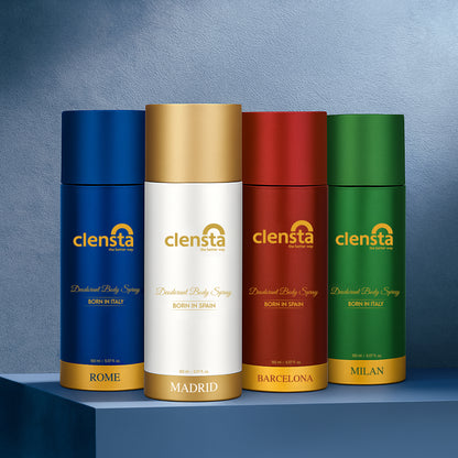 Clensta Deodorant for Men (Pack of 4) - 150ml