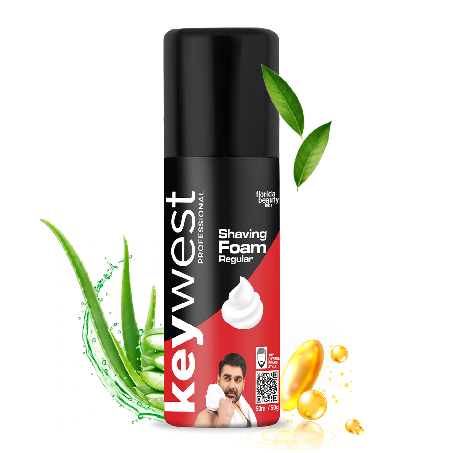 Keywest Regular Pre Shaving Foam for Men (50g)
