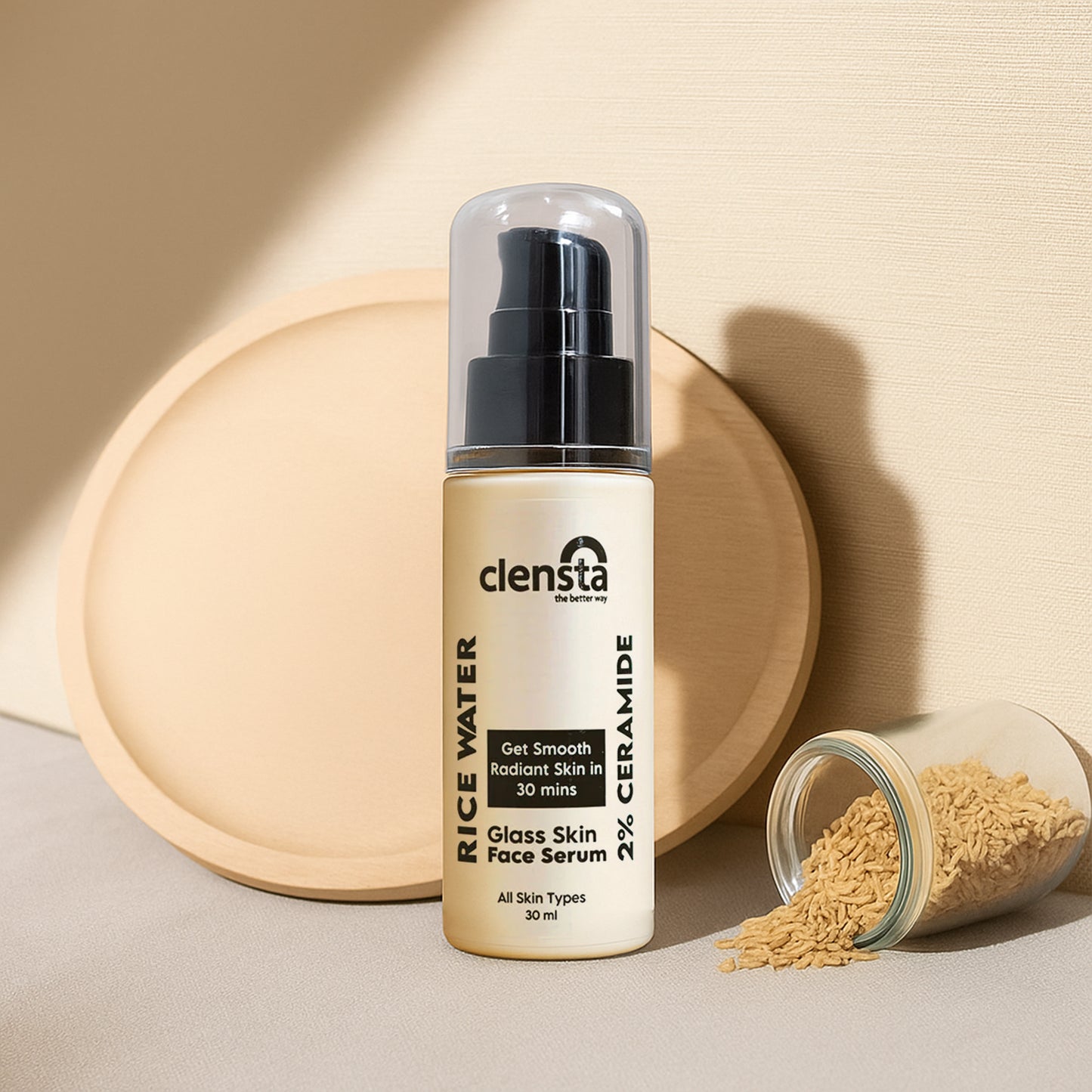 Clensta Rice Water Face Serum (30ml)