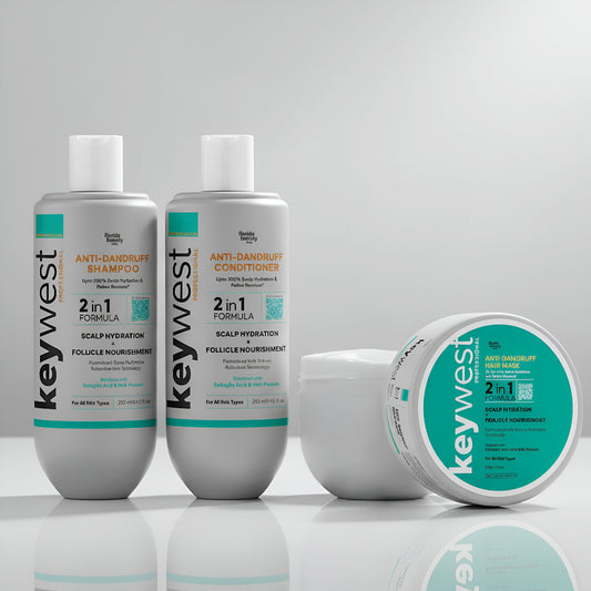 Keywest Professional Anti-Dandruff Kit (Shampoo + Conditioner + Hair Mask)