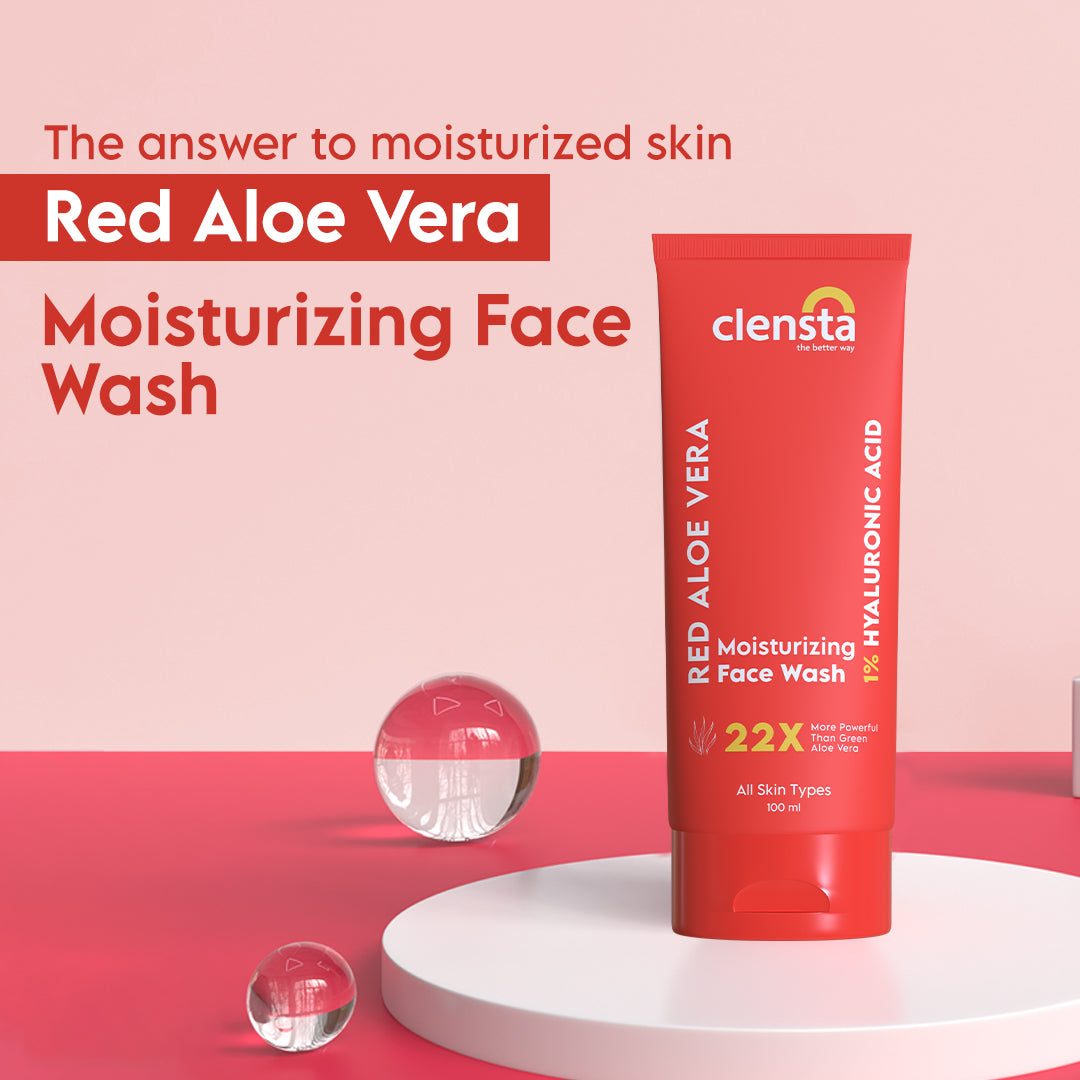 Clensta Red Aloe Vera Moisturizing Face Wash (100 Ml)