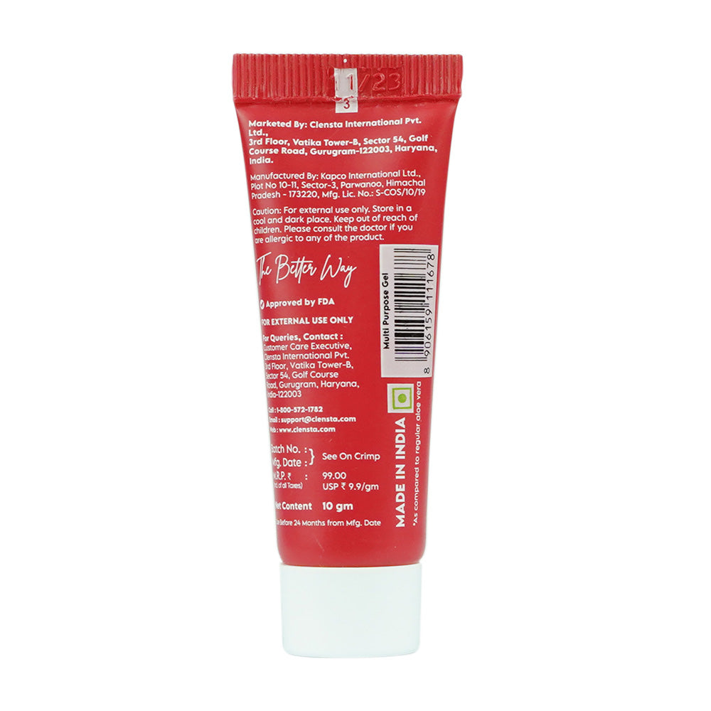 Clensta Red Aloe Vera Multi Purpose Gel (10 Ml)